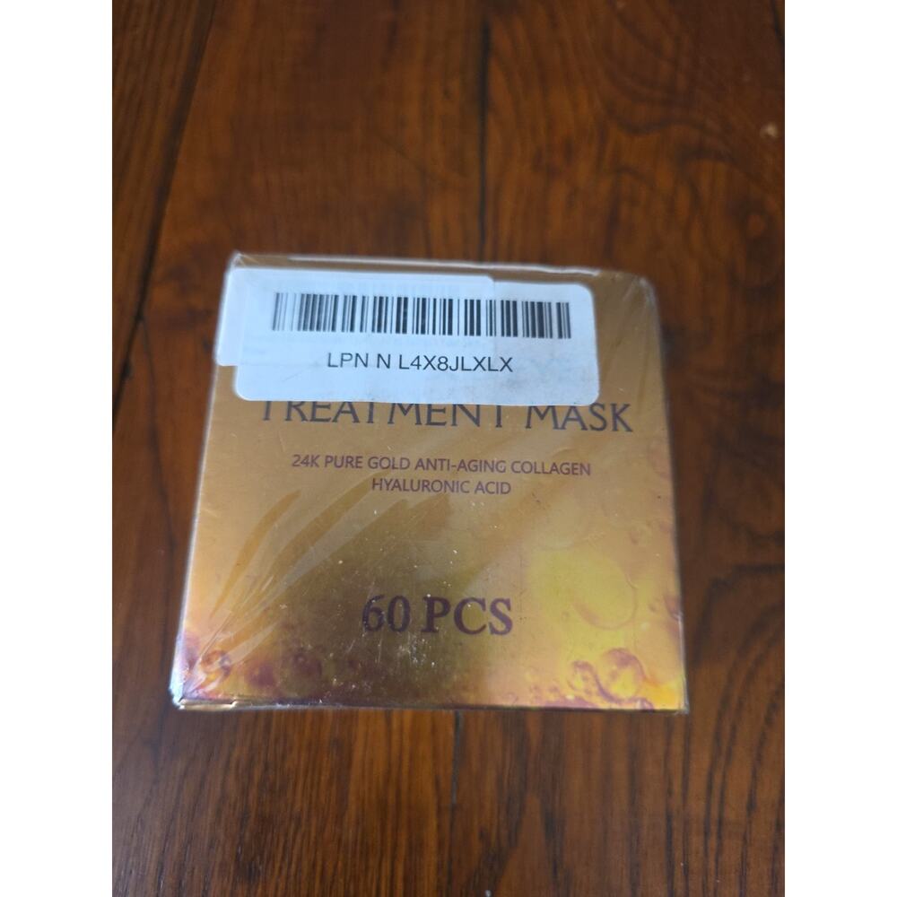 Fivewan 24k Gold Under Eye Patches - 60 Pcs Eye Mask Pure Gold Anti-Aging...